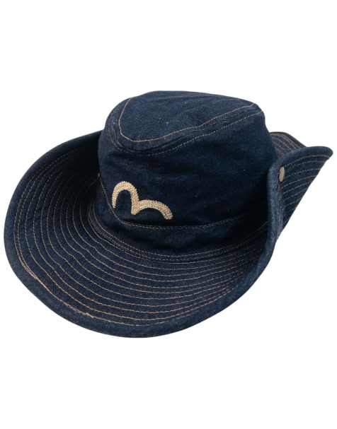 Vintage 2000s Evisu Gull Japanese Denim Hat - view 1