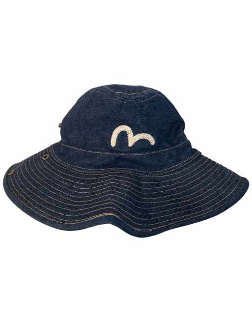 Vintage 2000s Evisu Gull Japanese Denim Hat, 3 of 4