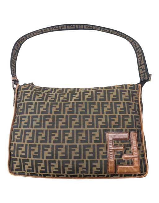 Vintage 2000s Fendi Monogram Crossbody Bag in Mixed