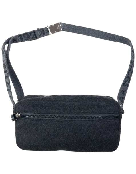 Vintage 2000s Fendi Wool Crossbody Bag in Grey - view 1