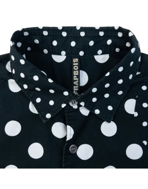 Vintage 2000s Frapbois By Issey Miyake Polka Dot Button Up Shirt Size S, 3 of 4