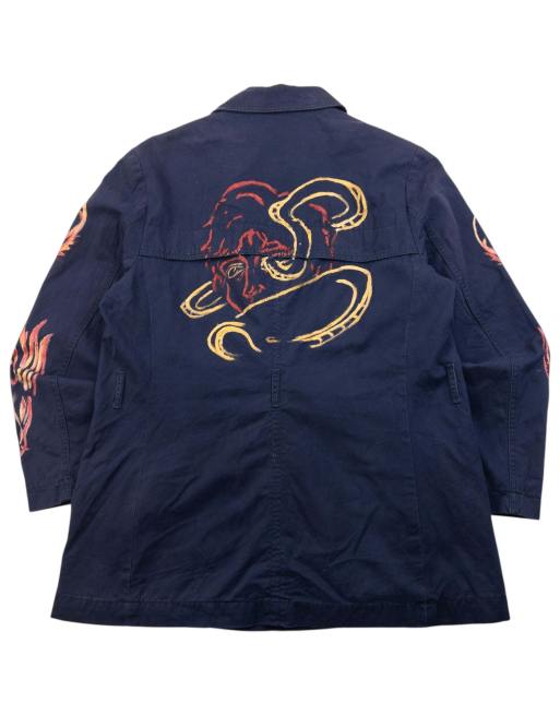 Vintage 2000s GAP Hand Painted Dragon Jacket Size L, 2 of 4