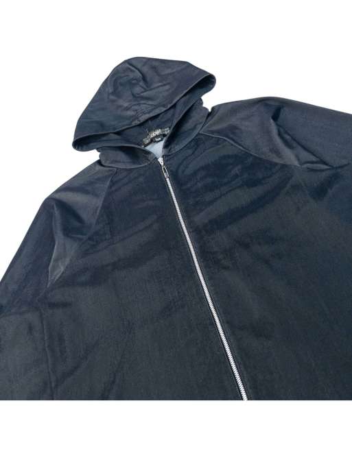 Vintage 2000s Gaultier HOMME Objet Iridescent Zip Up Hoodie Size S, 4 of 4