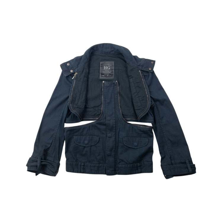 ジャケット・アウター 2000s Hysteric Glamour souvenir jacket Vintage 2000s Hysteric Glamour Zip Off Cropped Bolero Jacket Size