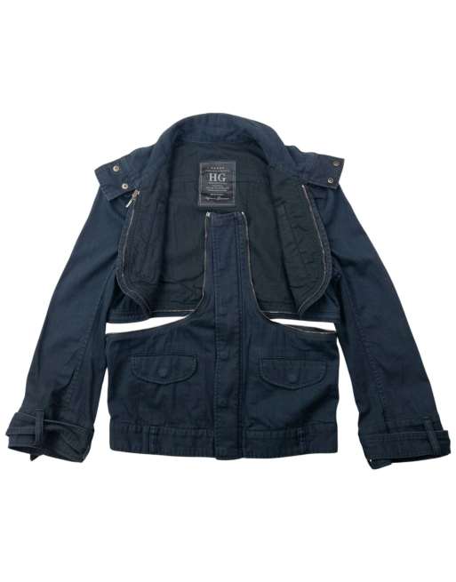 Vintage 2000s Hysteric Glamour Zip Off Cropped Bolero Jacket Size M