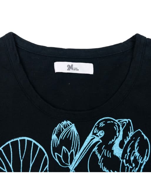 Vintage 2000s Issey Miyake 24 Floral Graphic T Shirt Size S | ASOS