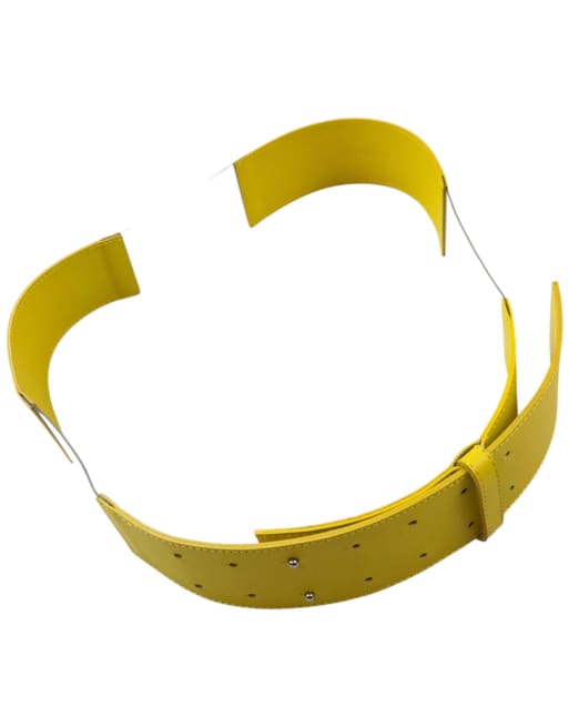 Vintage 2000s Issey Miyake Leather & Clear Vinyl Belt Size XL, 4 of 4
