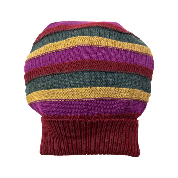 Vintage 2000s Issey Miyake Striped Wool Beanie Hat | ASOS
