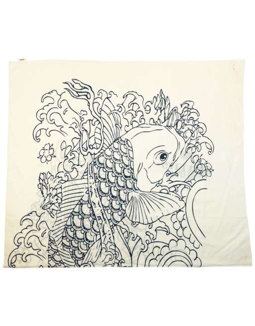 Vintage 2000s Jean Paul Gaultier Koi Fish Scarf, 2 of 4