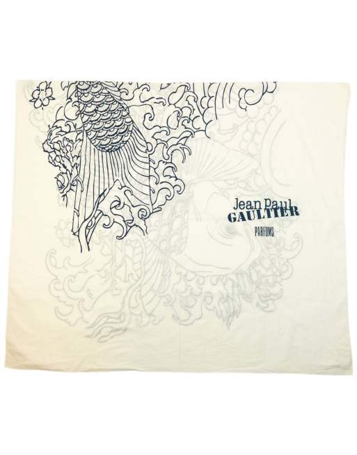 Vintage 2000s Jean Paul Gaultier Koi Fish Scarf, 3 of 4