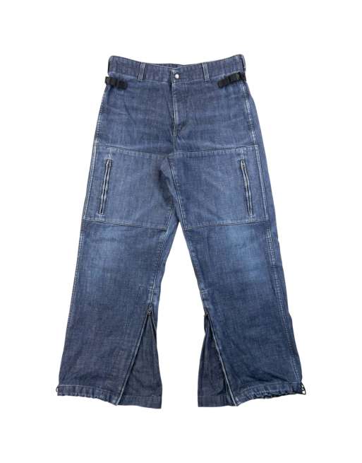 Vintage 2000s Levi's Adjustable Fleece Lined Denim Jeans Size W31 in Blue