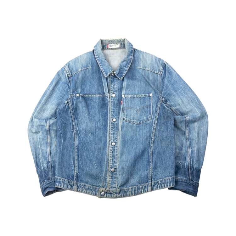 Vintage 2000s Levi's Engineered Garments Distressed Denim Jacket