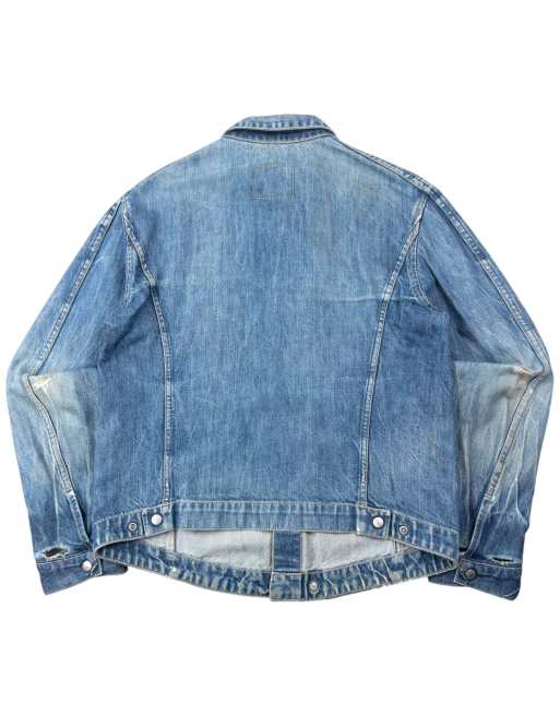Vintage 2000s Levi's Engineered Garments Distressed Denim Jacket