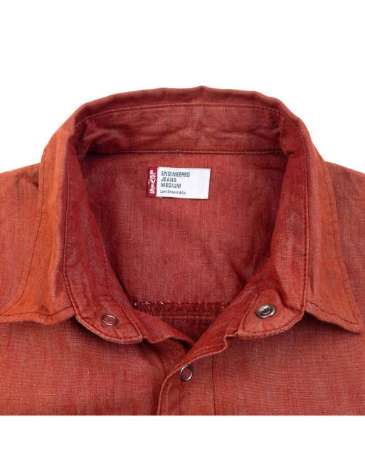 Vintage 2000s Levi's Engineered Garments Snap Button Up Denim Shirt Size S, 4 of 4