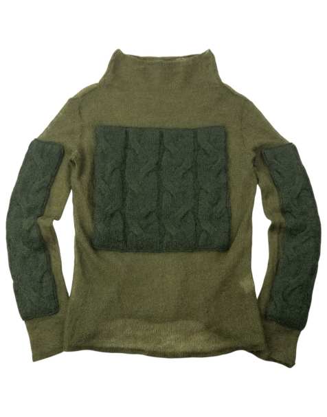Vintage 2000s Marithe + Francois Girbaud Mock Neck Wool Jumper Size M - view 1