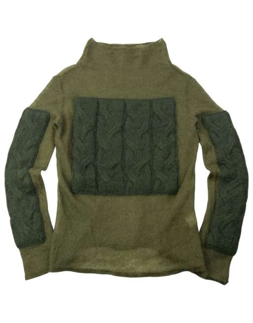 Vintage 2000s Marithe + Francois Girbaud Mock Neck Wool Jumper Size M