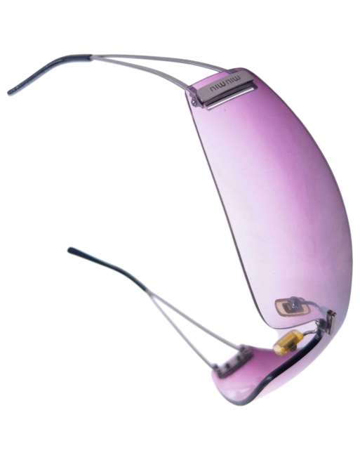 Vintage 2000s Miu Miu Rimless Sunglasses, 3 of 7