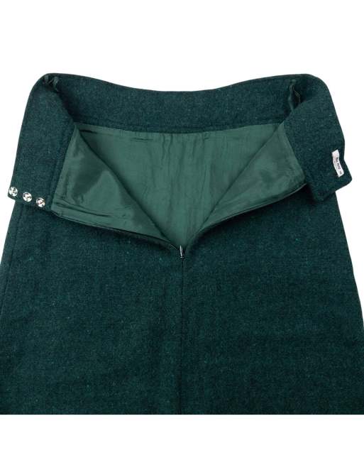 Vintage 2000s Miu Miu Wool Skirt Size W24, 3 of 4