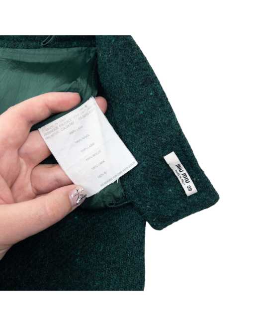 Vintage 2000s Miu Miu Wool Skirt Size W24, 4 of 4