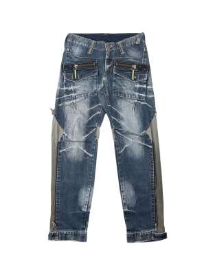 Vintage 2000s PPFM Multi Zip Denim Jeans Size W30 in Blue | ASOS