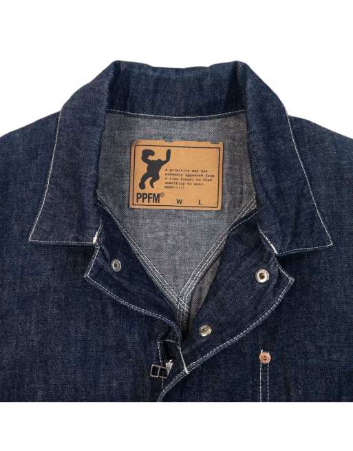 Vintage 2000s PPFM Zip Up Denim Jacket Size S, 3 of 6