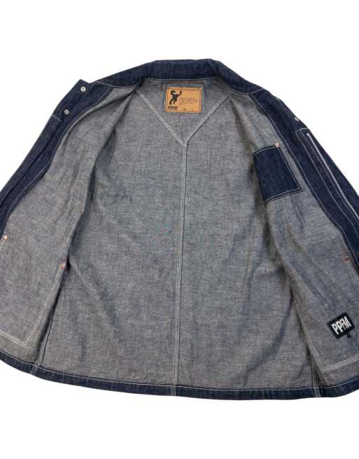 Vintage 2000s PPFM Zip Up Denim Jacket Size S, 4 of 6