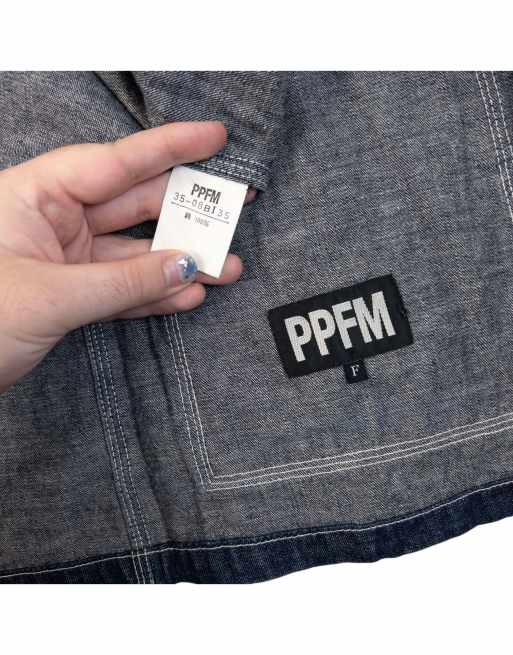 Vintage 2000s PPFM Zip Up Denim Jacket Size S, 5 of 6