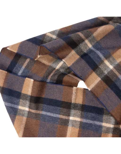 Vintage 2000s Prada Checkered Wool Tassel Scarf, 6 of 7