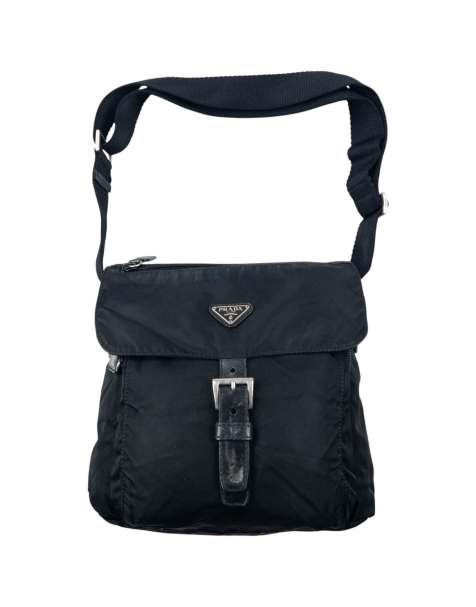 Vintage 2000s Prada Crossbody Bag in Black - view 1