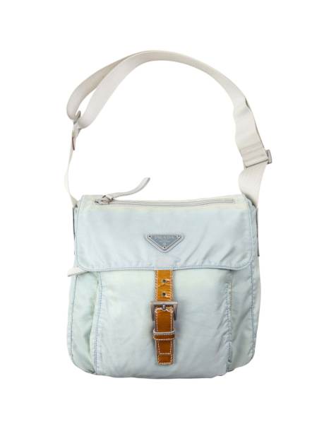 Vintage 2000s Prada Crossbody Bag in Blue - view 1