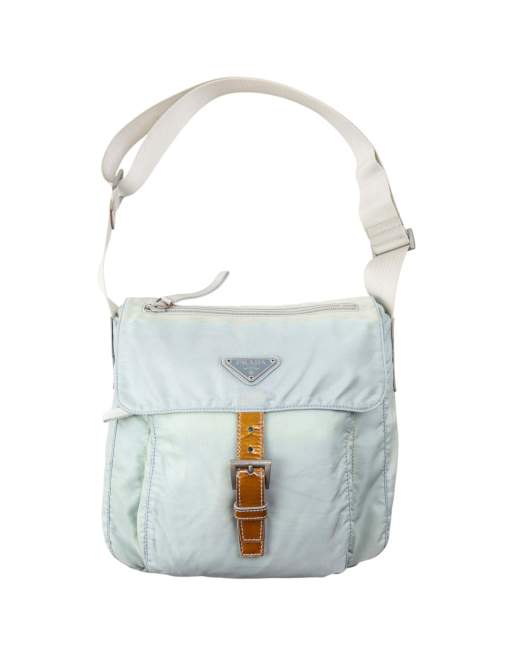 Vintage 2000s Prada Crossbody Bag in Blue