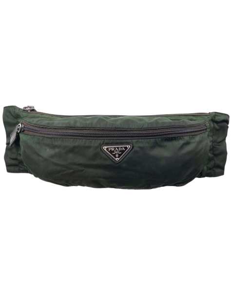 Vintage 2000s Prada Crossbody Bag in Green - view 1
