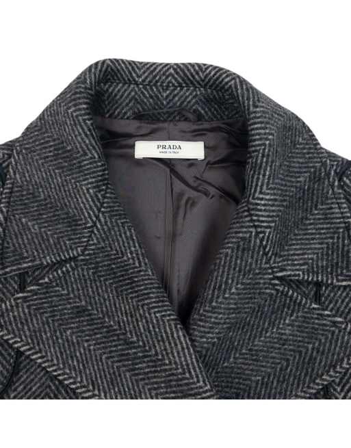 Vintage 2000s Prada Pattern Wool Jacket Size L, 3 of 4