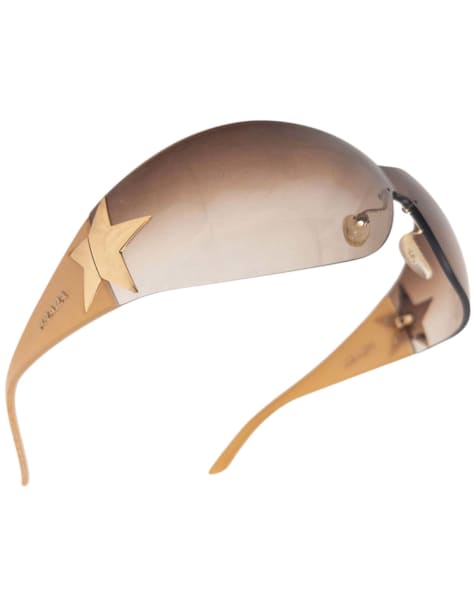Vintage 2000s Prada Rimless Star Sunglasses - view 1