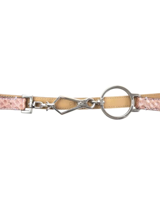 Vintage 2000s Prada Snakskin Leather Belt Size W30, 3 of 4