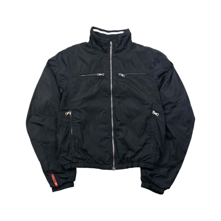 レディース 00s archive prada sport zip s/s jacket