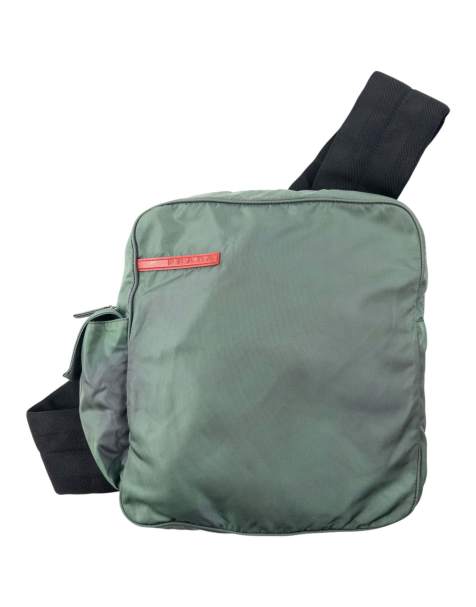 Vintage 2000s Prada Sport Sling Bag in Green - view 1