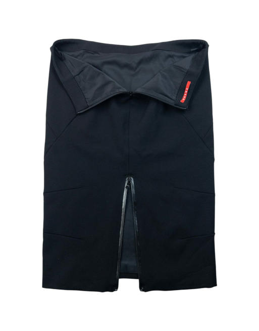 Vintage 2000s Prada Sport Zip Slit Skirt Size W29, 3 of 4