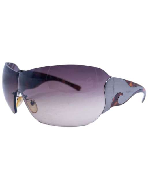 Vintage 2000s Prada Tortoise Shell Swirl Sunglasses