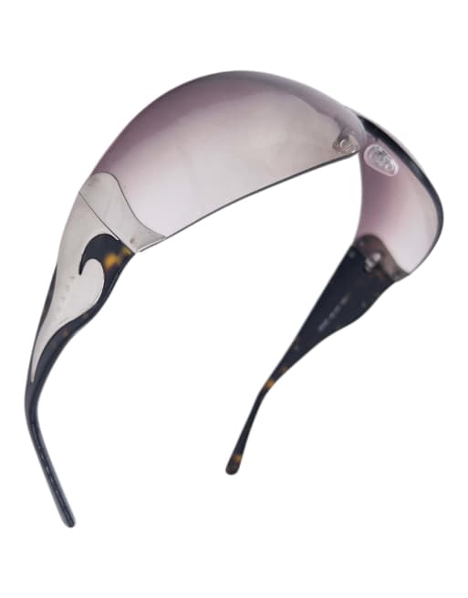 Vintage 2000s Prada Tortoise Shell Swirl Sunglasses, 4 of 7