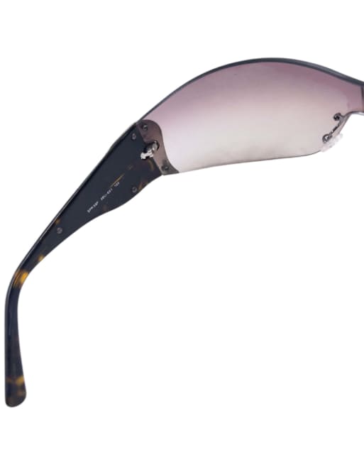 Vintage 2000s Prada Tortoise Shell Swirl Sunglasses, 5 of 7