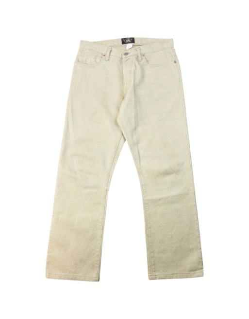 Vintage 2000s Ralph Lauren Denim Jeans Size W31 in Beige