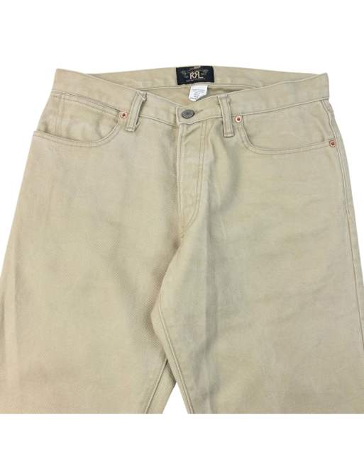 Vintage 2000s Ralph Lauren Denim Jeans Size W31 in Beige, 2 of 4
