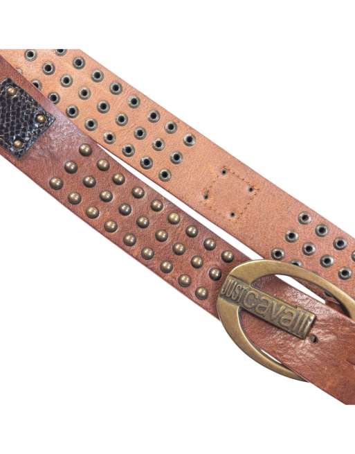 Vintage 2000s Roberto Cavalli Studded Leather Belt Size XL, 3 of 7