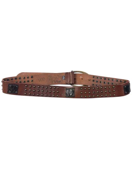Vintage 2000s Roberto Cavalli Studded Leather Belt Size XL, 4 of 7