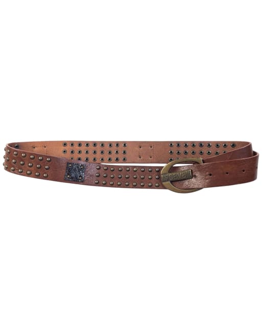 Vintage 2000s Roberto Cavalli Studded Leather Belt Size XL, 5 of 7