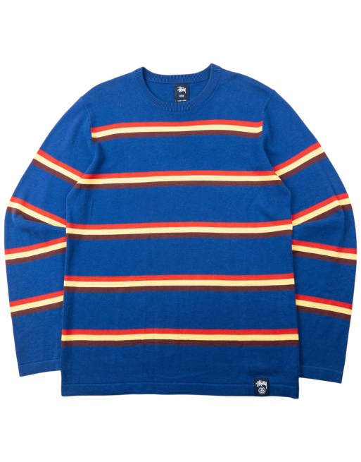 Vintage 2000s Stussy Striped Jumper Size M