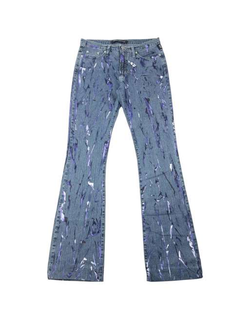 Vintage 2000s Versace Jeans Couture Painted Denim Jeans Size W30