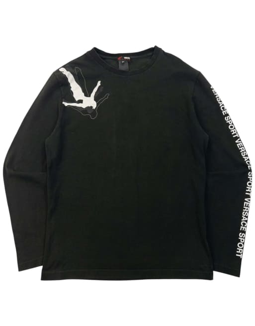 Vintage 2000s Versace Sport Long Sleeve T Shirt Size L, 1 of 4