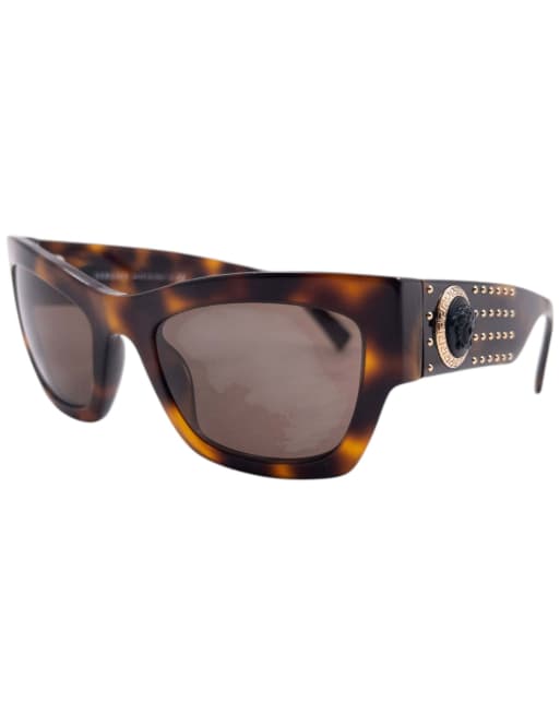 Vintage 2000s Versace Tortoise Shell Sunglasses